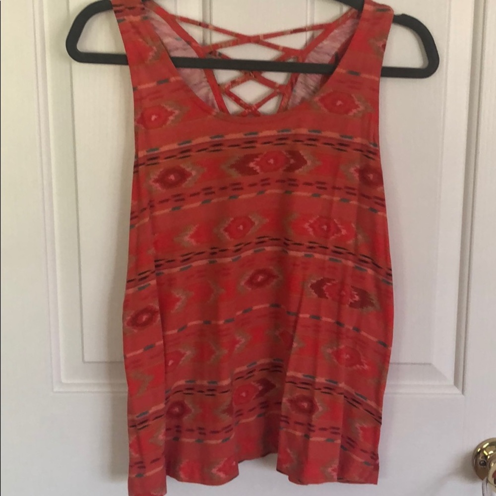 Orange Southwestern Tank
